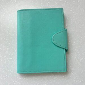Tiffany & Co. Aqua Blue Leather Notebook